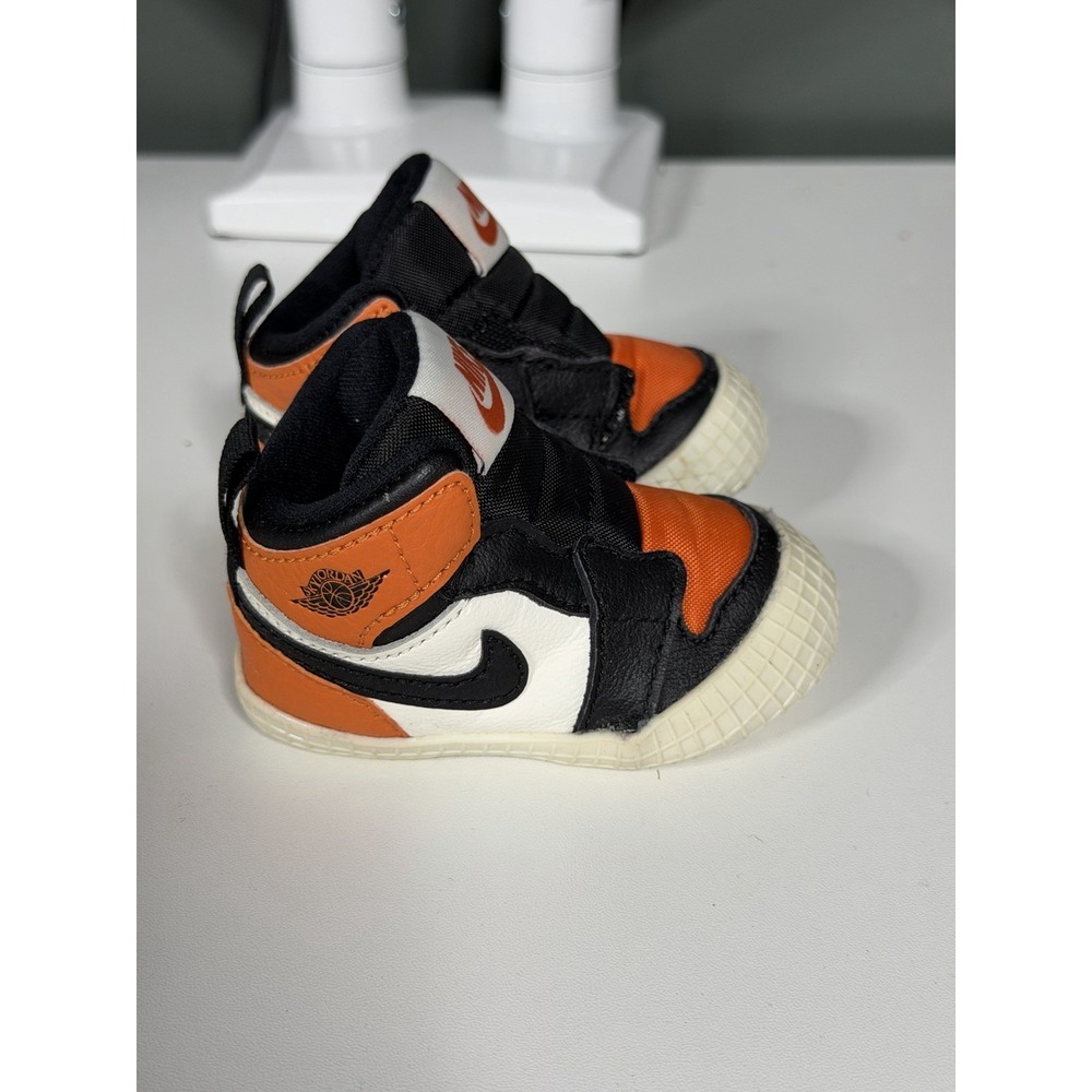 Nike Air Jordan 1 Crib Shoes ShatteredBackboard Orange AT3745-108 Toddler 2C C-1